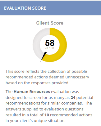 Evaluation Score Example